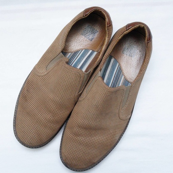 JOHNSTON & Murphy McGuffey Suede Slip on Shoes main image 5